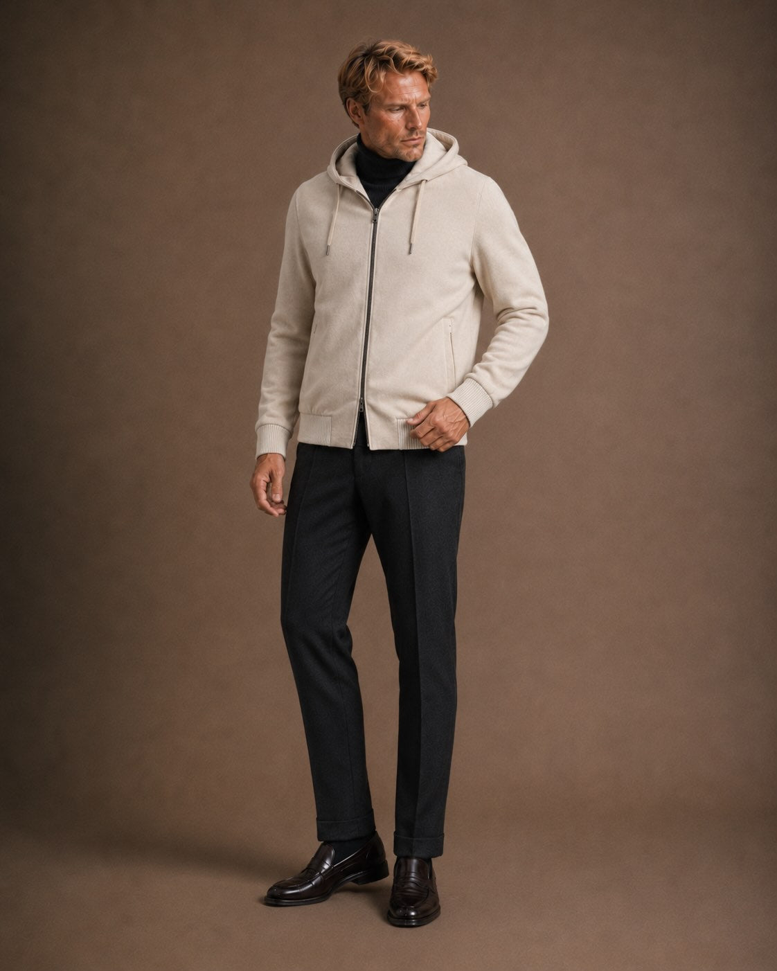 Blouson with Wool and Modal