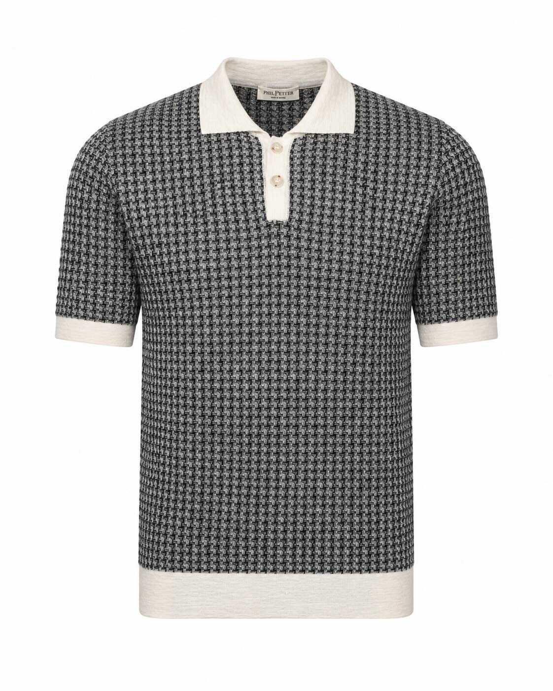Baumwolle Strickpolo Slim Fit