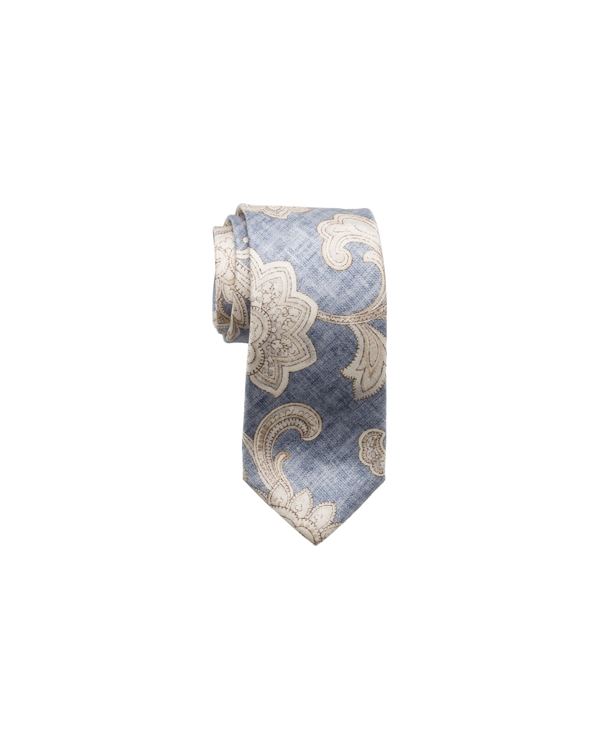 Silk tie with a fine pattern