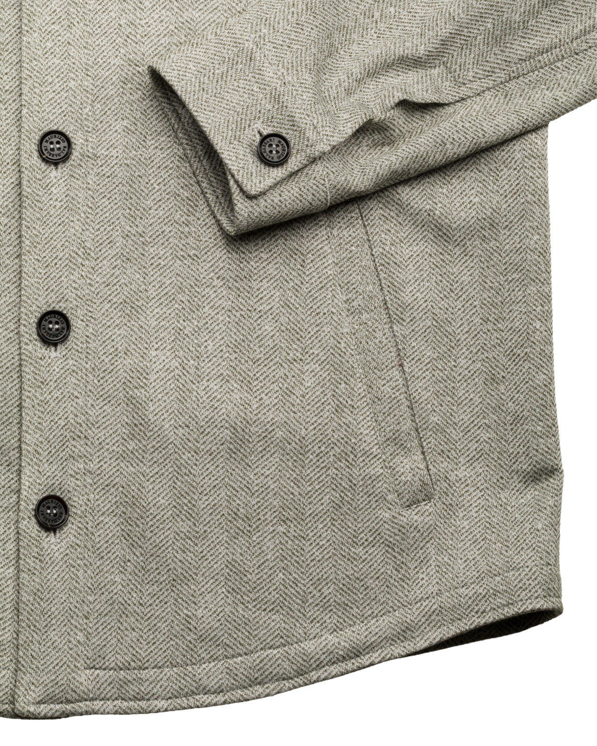 Linen silk cotton overshirt herringbone relaxed slim fit
