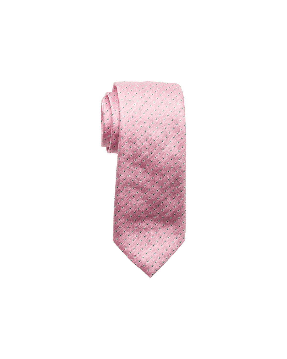 Seidenkrawatte fein gemustert Rosa