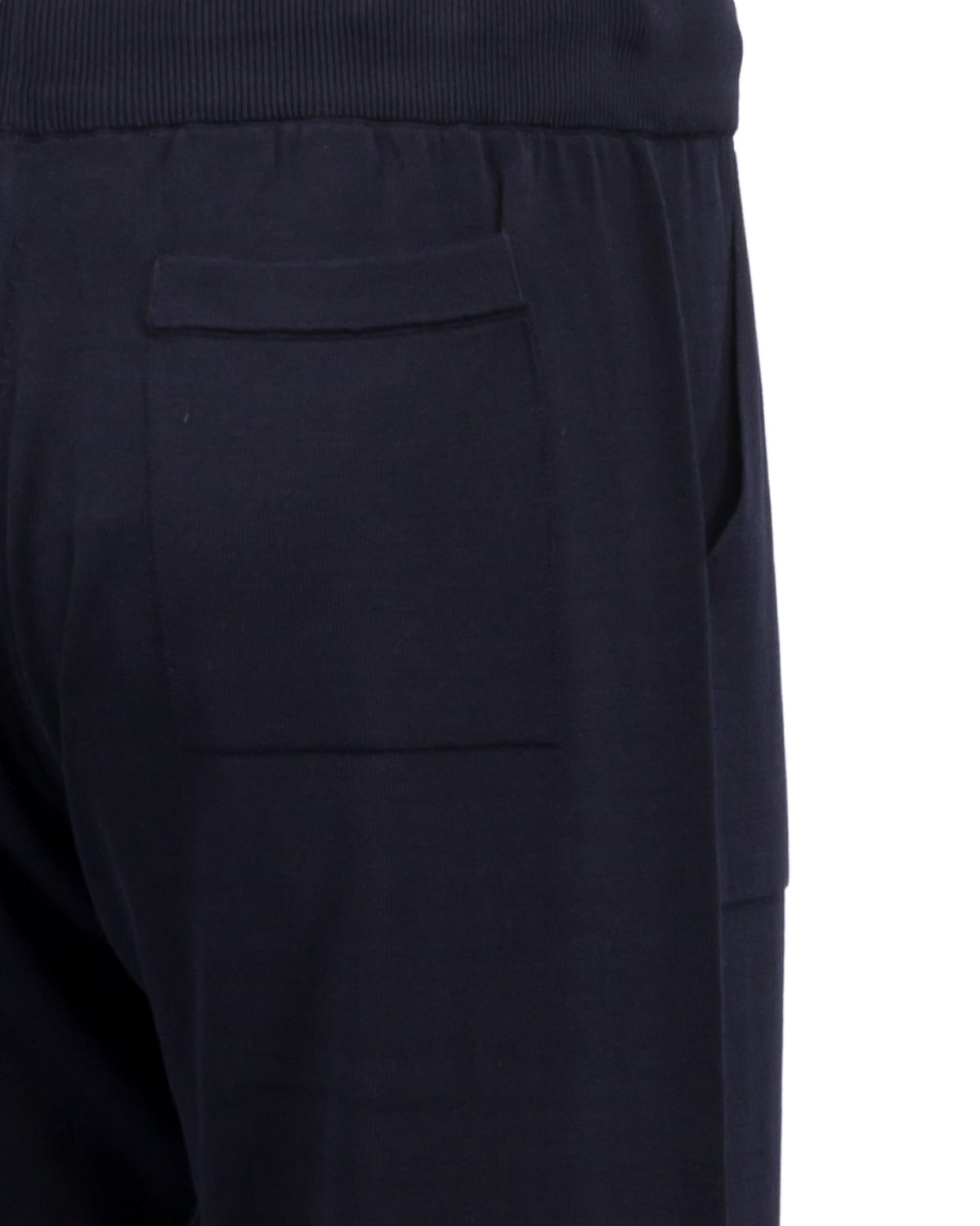 Trackpants Baumwollkrepp Strick Relaxed Slim