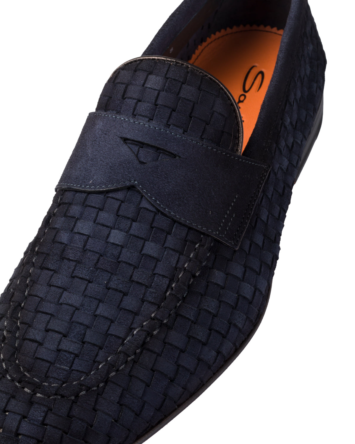 Santoni Pennyloafer GWENDAL Flechtleder