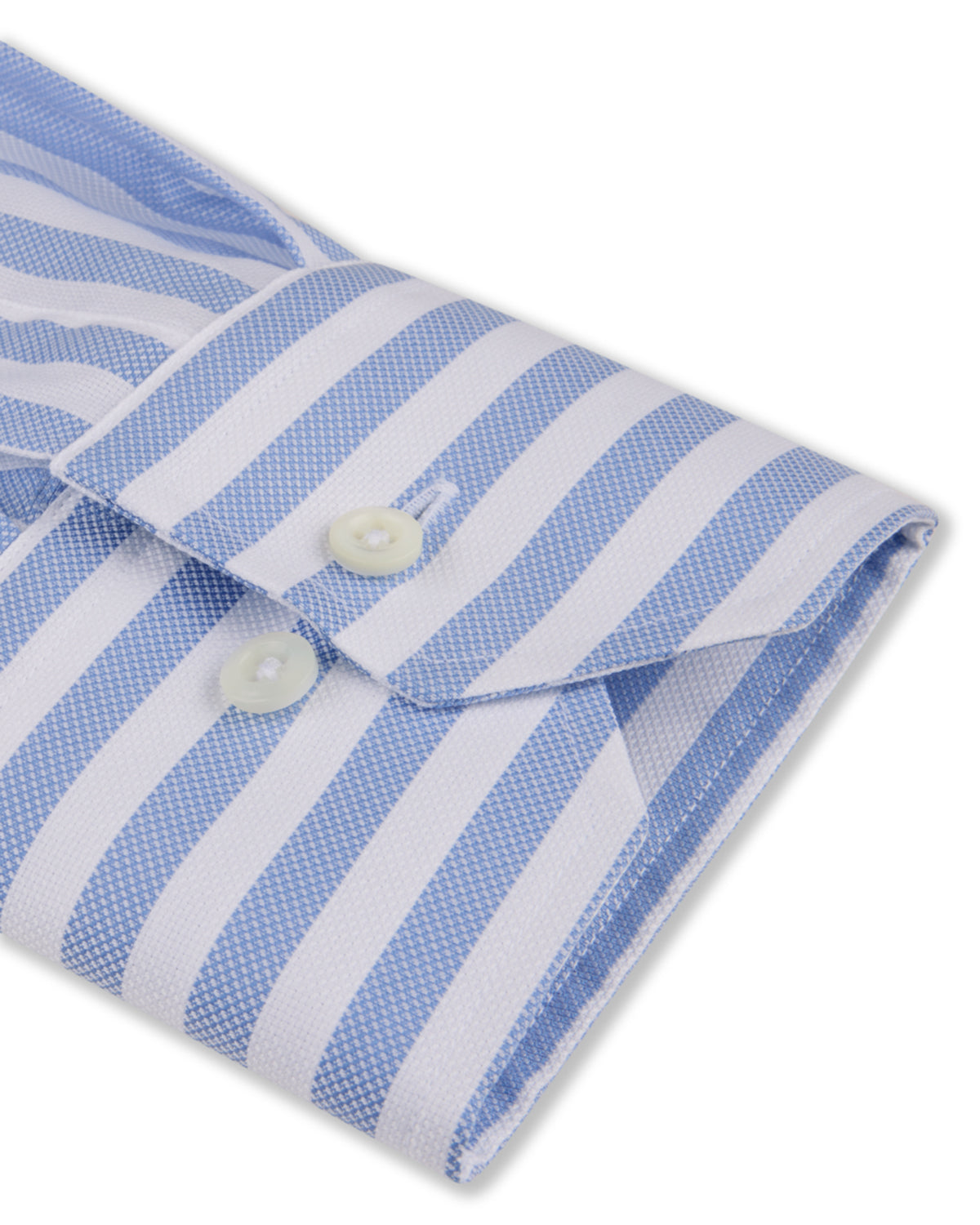Twill Cotton Shirt Slim Fit Stripes Cutaway Collar