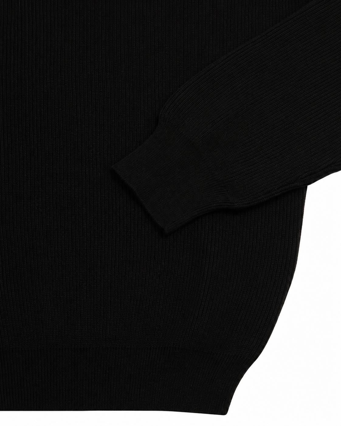 Black cashmere raglan sweater