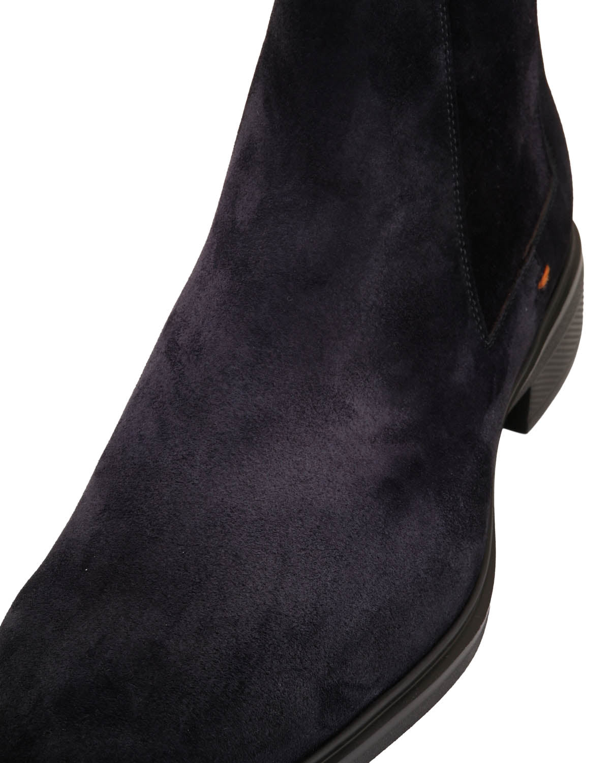 Ultraleichter Chelsea Boot aus Veloursleder in Dunkelblau
