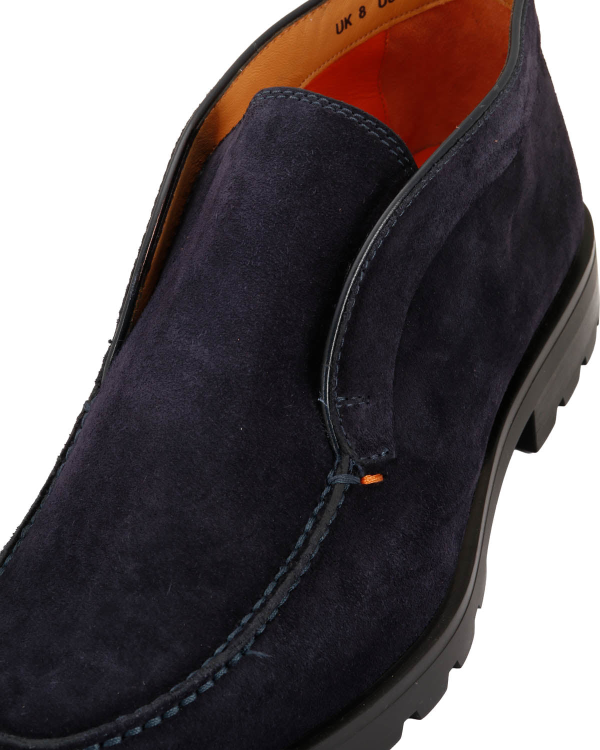 Slip-on aus Leder mit Gummisohle in Dunkelblau