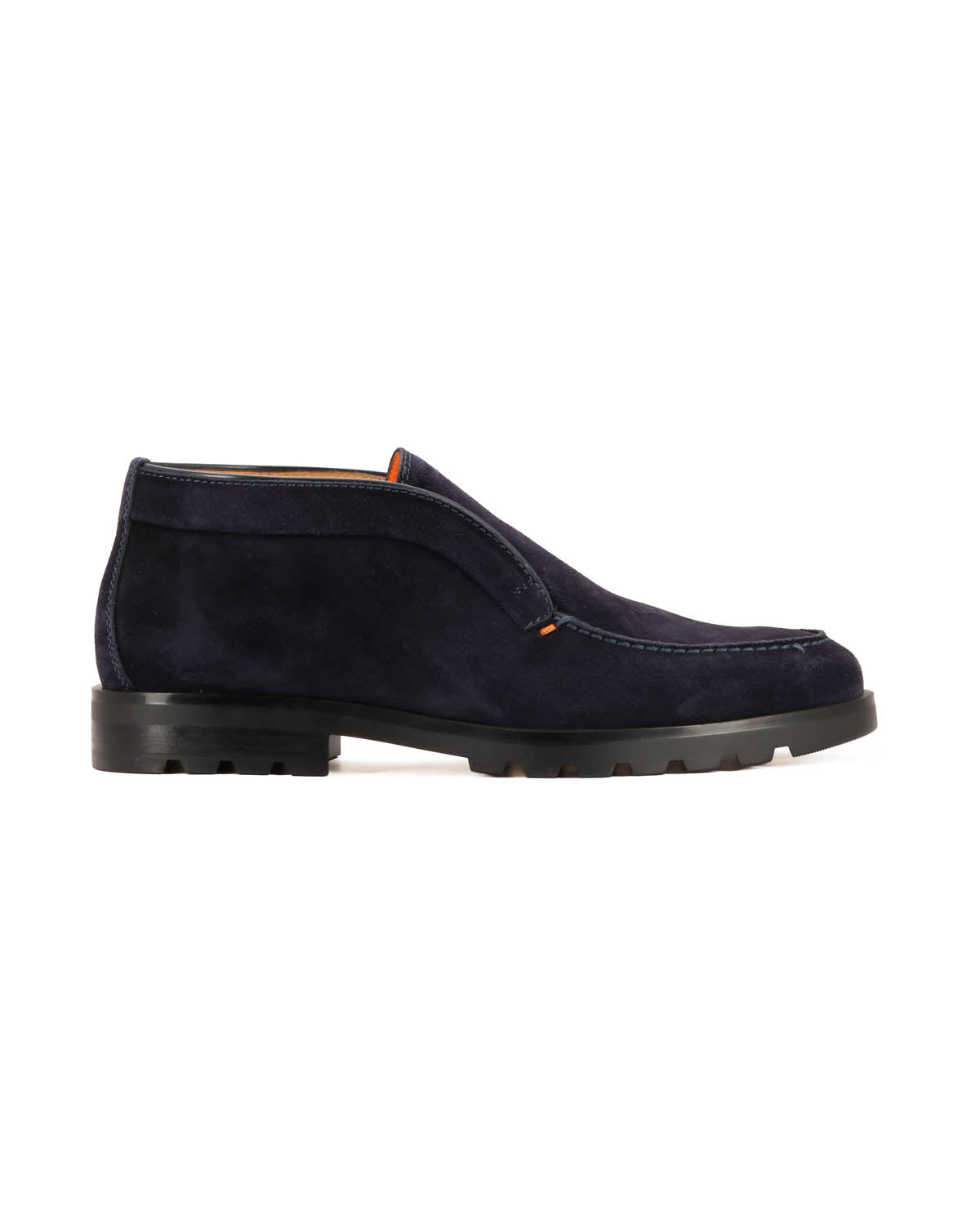 Slip-on aus Leder mit Gummisohle in Dunkelblau