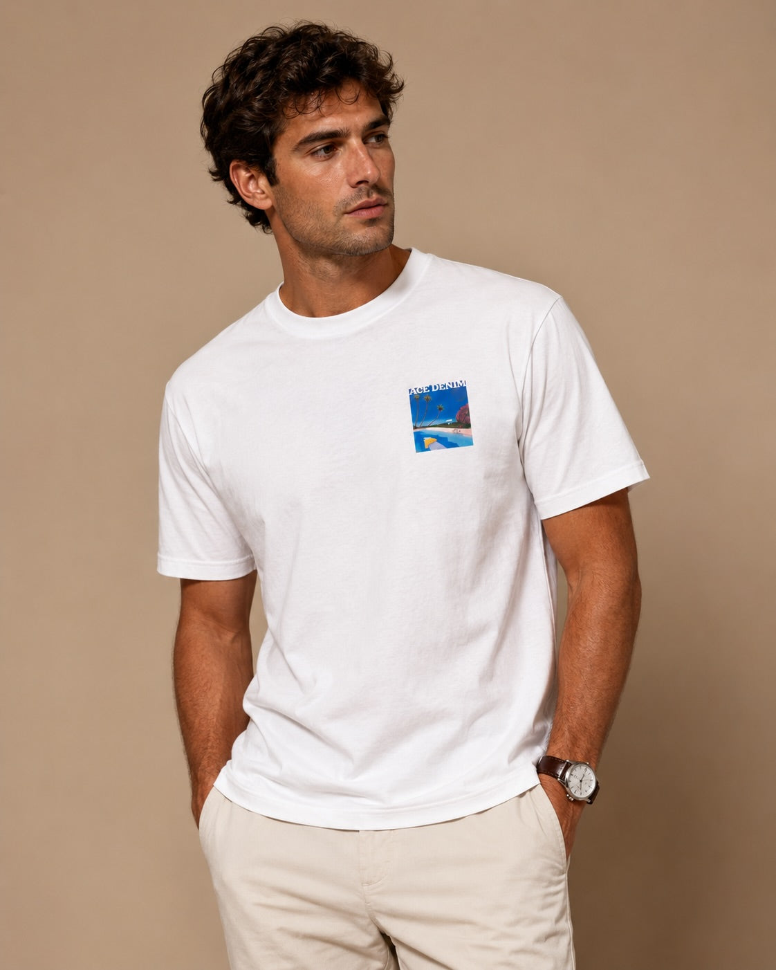 Cotton T-shirt print relaxed fit