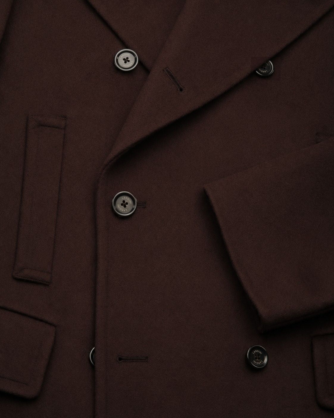 Doppelreihiger Mantel aus Schurwolle Slim Fit