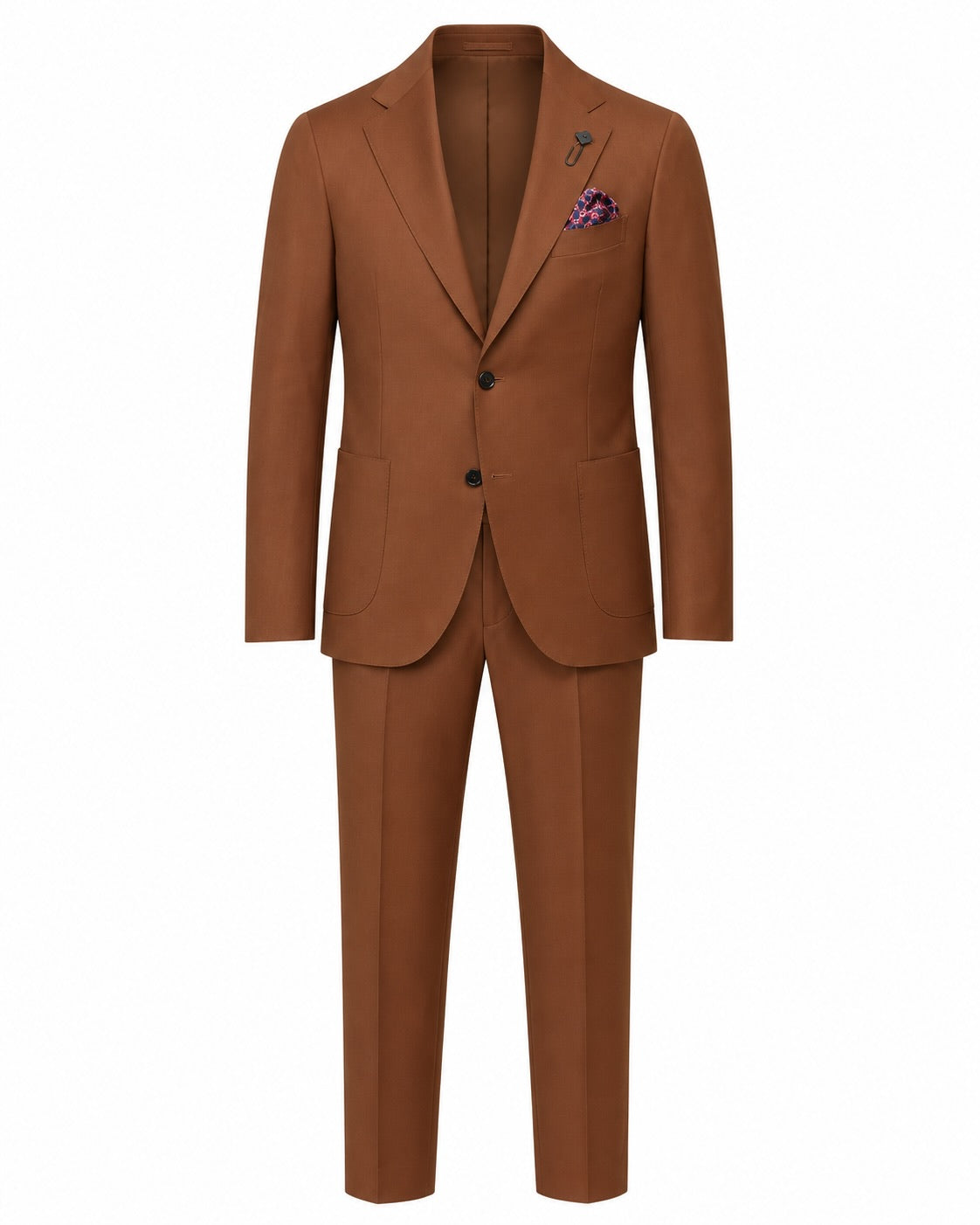 Wool suit, relaxed slim fit, unlined