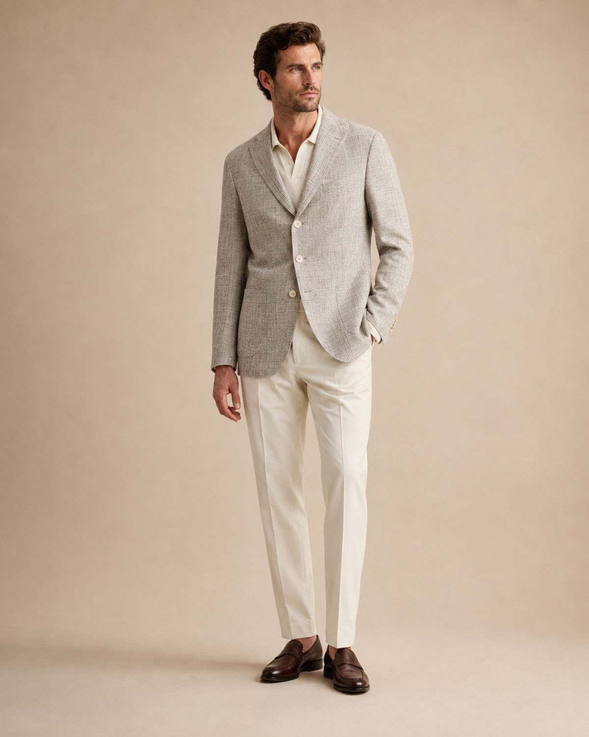 Leinensakko Slim Fit