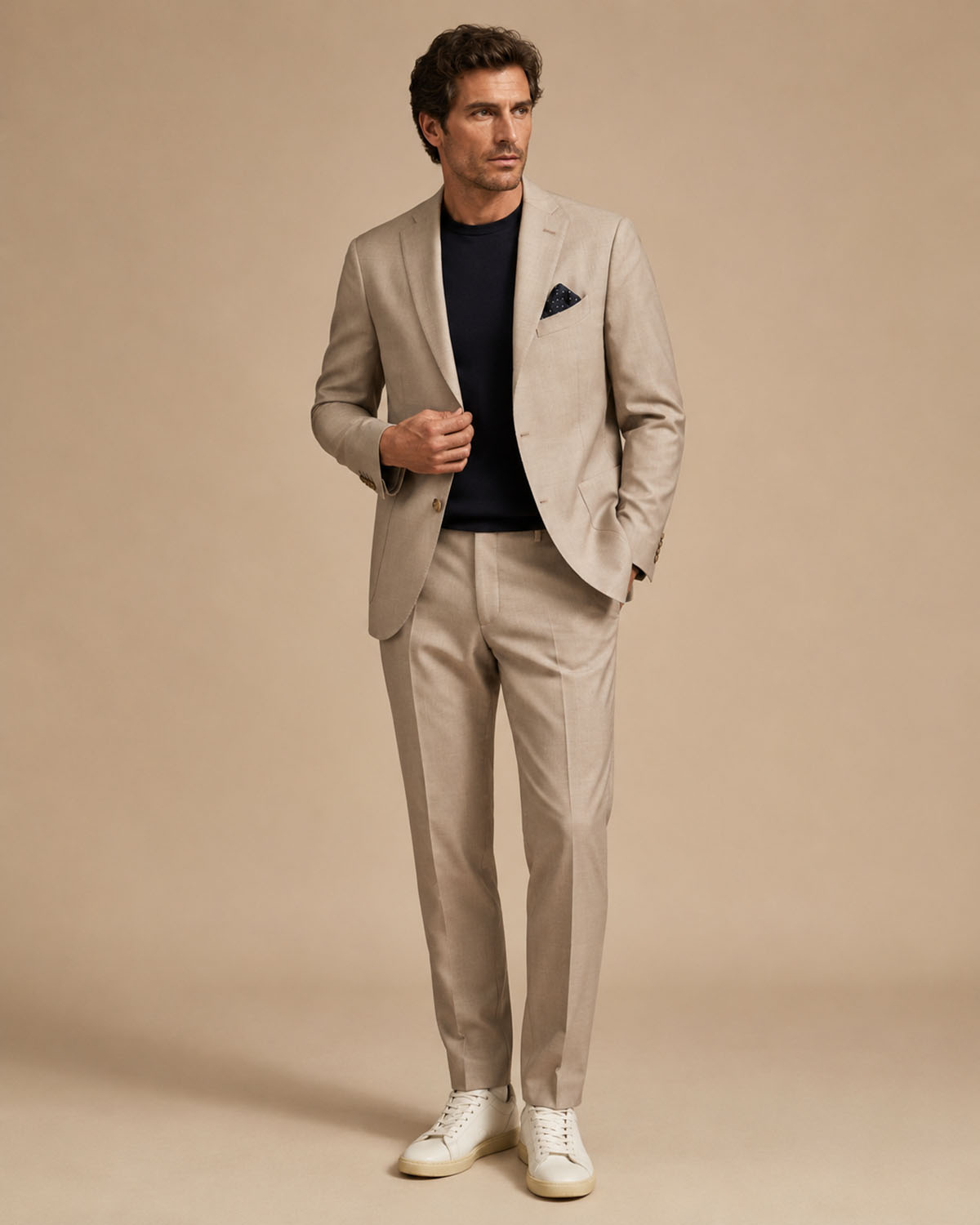 Wollanzug Slim Fit