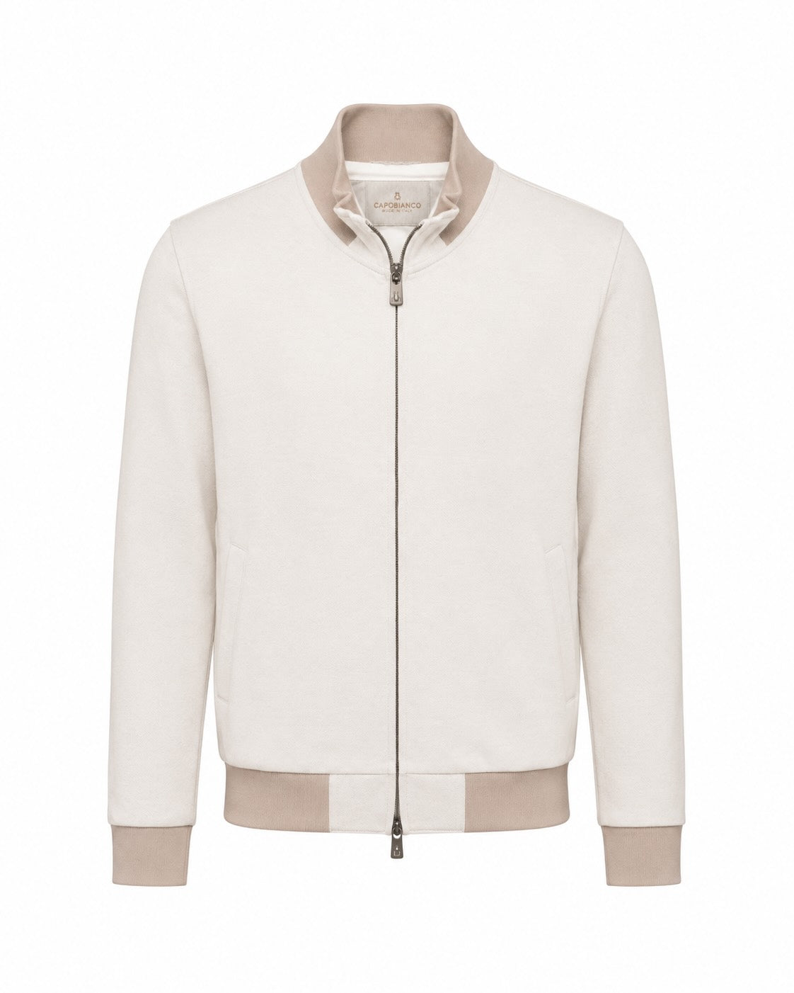Sweatjacke aus Baumwollgemisch