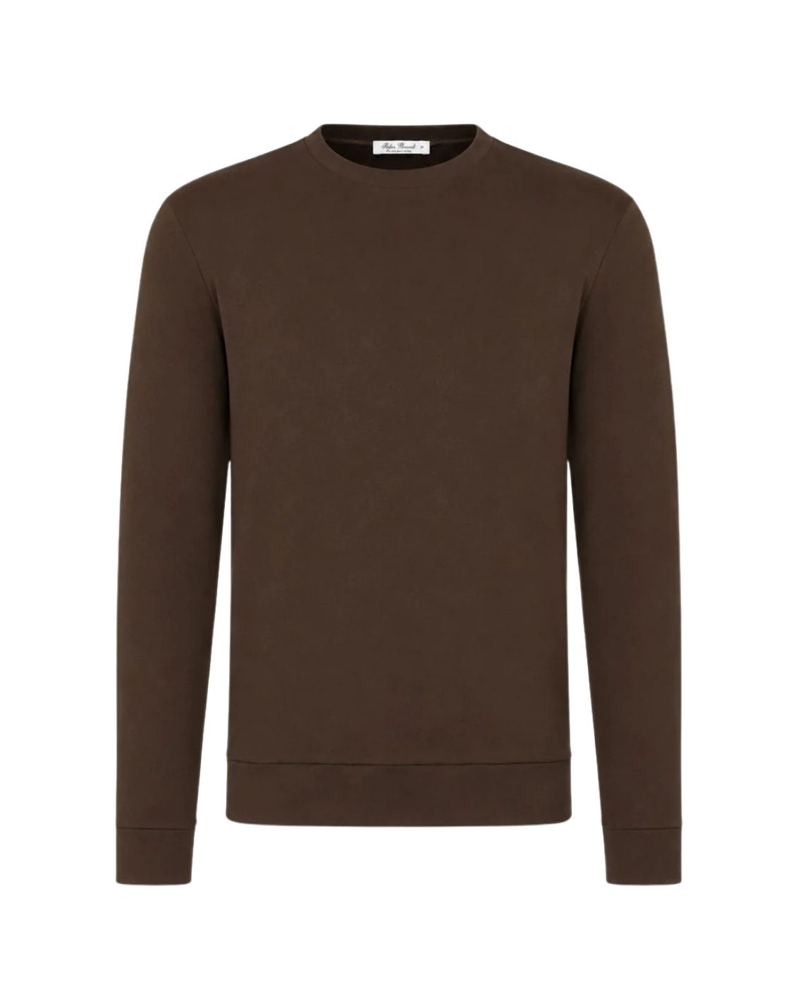 Brown long-sleeved top ELI B made of cotton