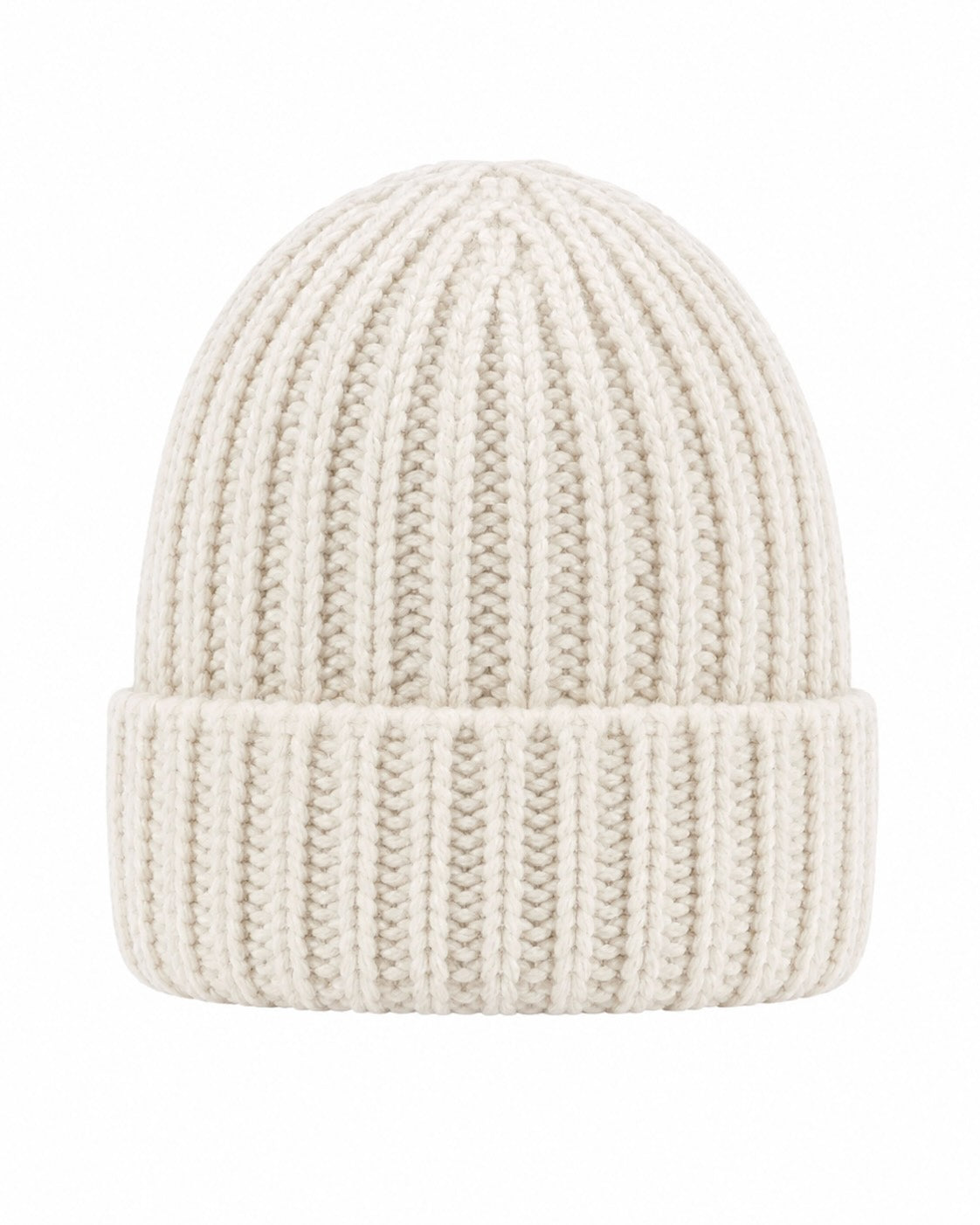 Rippstrickmütze ALEXTW aus Kaschmir in Beige