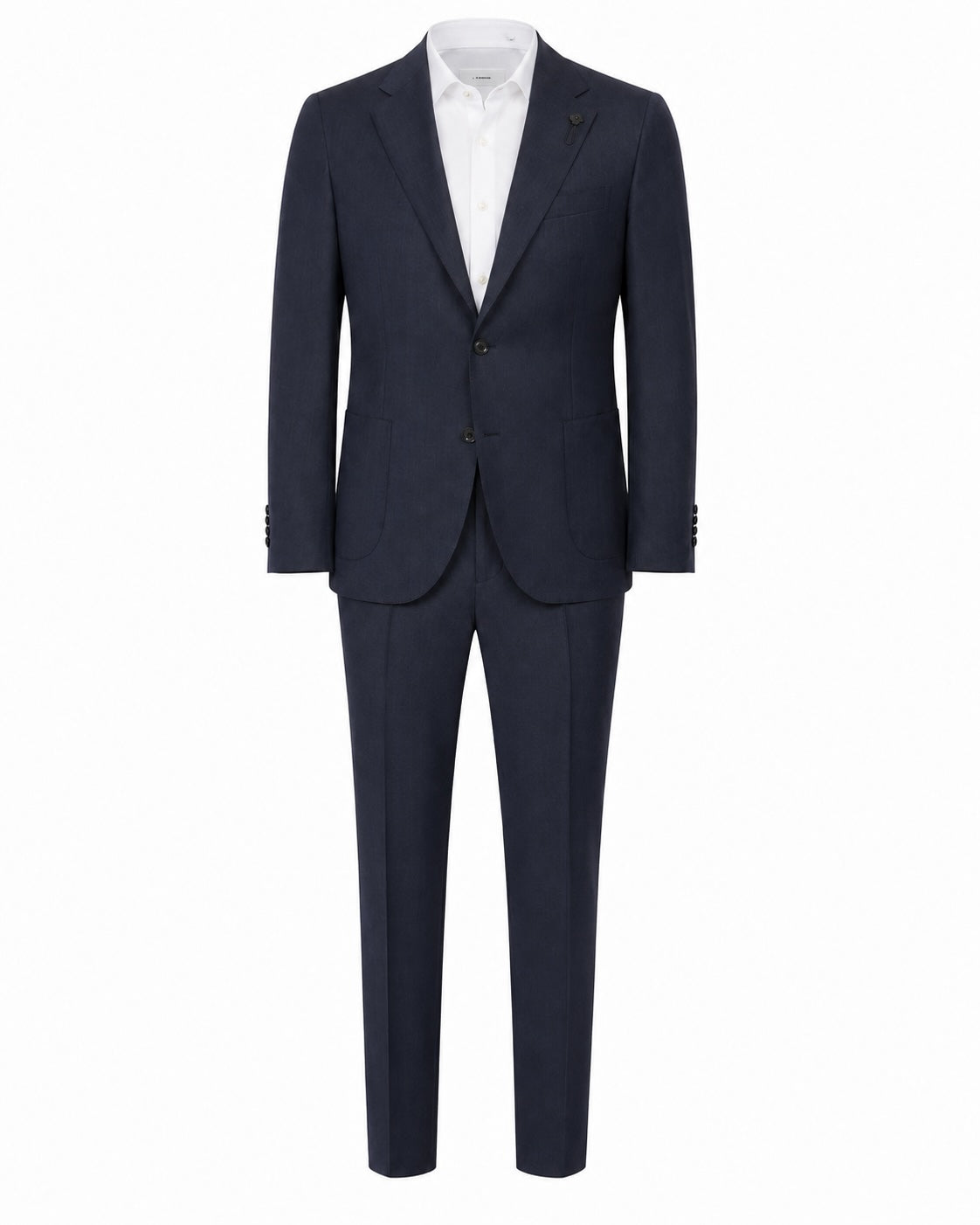 Schurwollanzug Relaxed Fit Peak Lapel