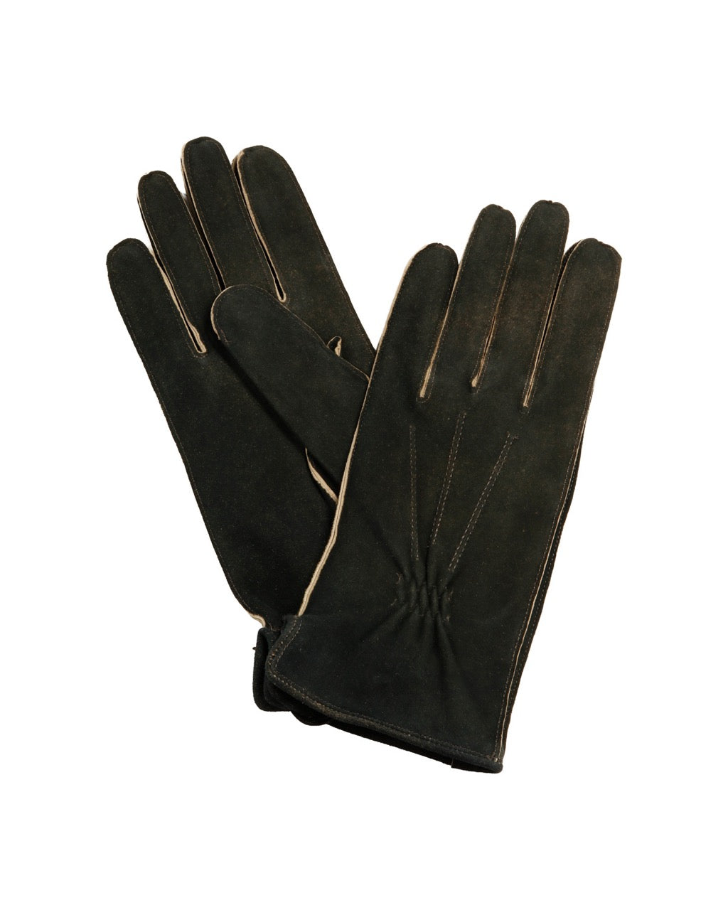 Lederhandschuhe aus Ziegenleder in Anthrazit