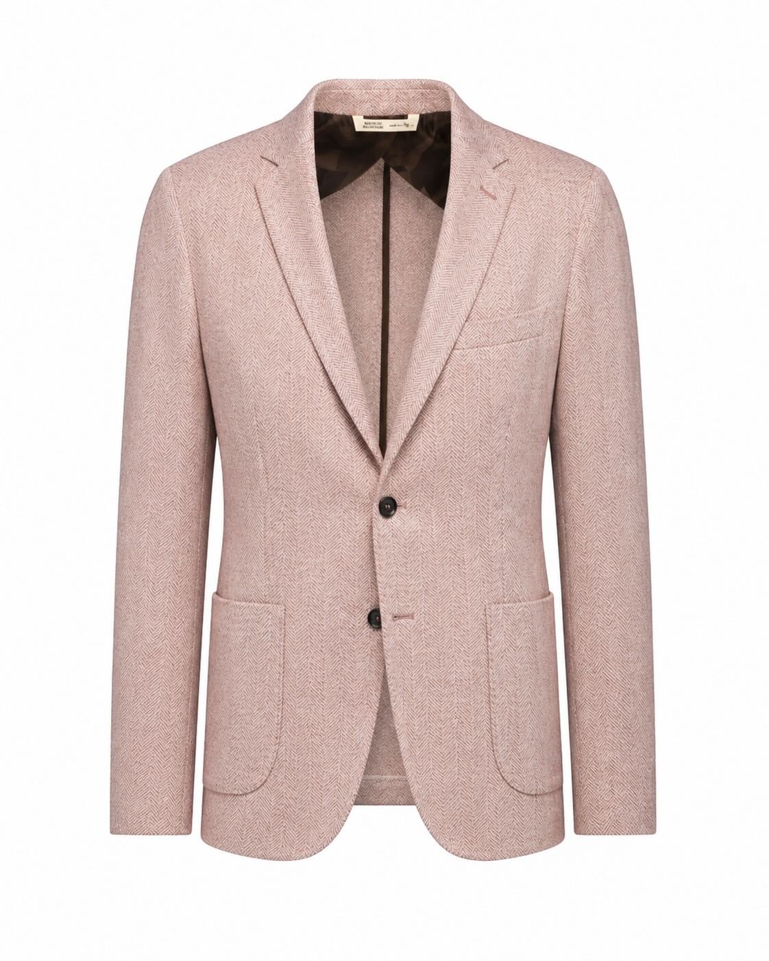 Summer blazer linen silk cotton slim fit