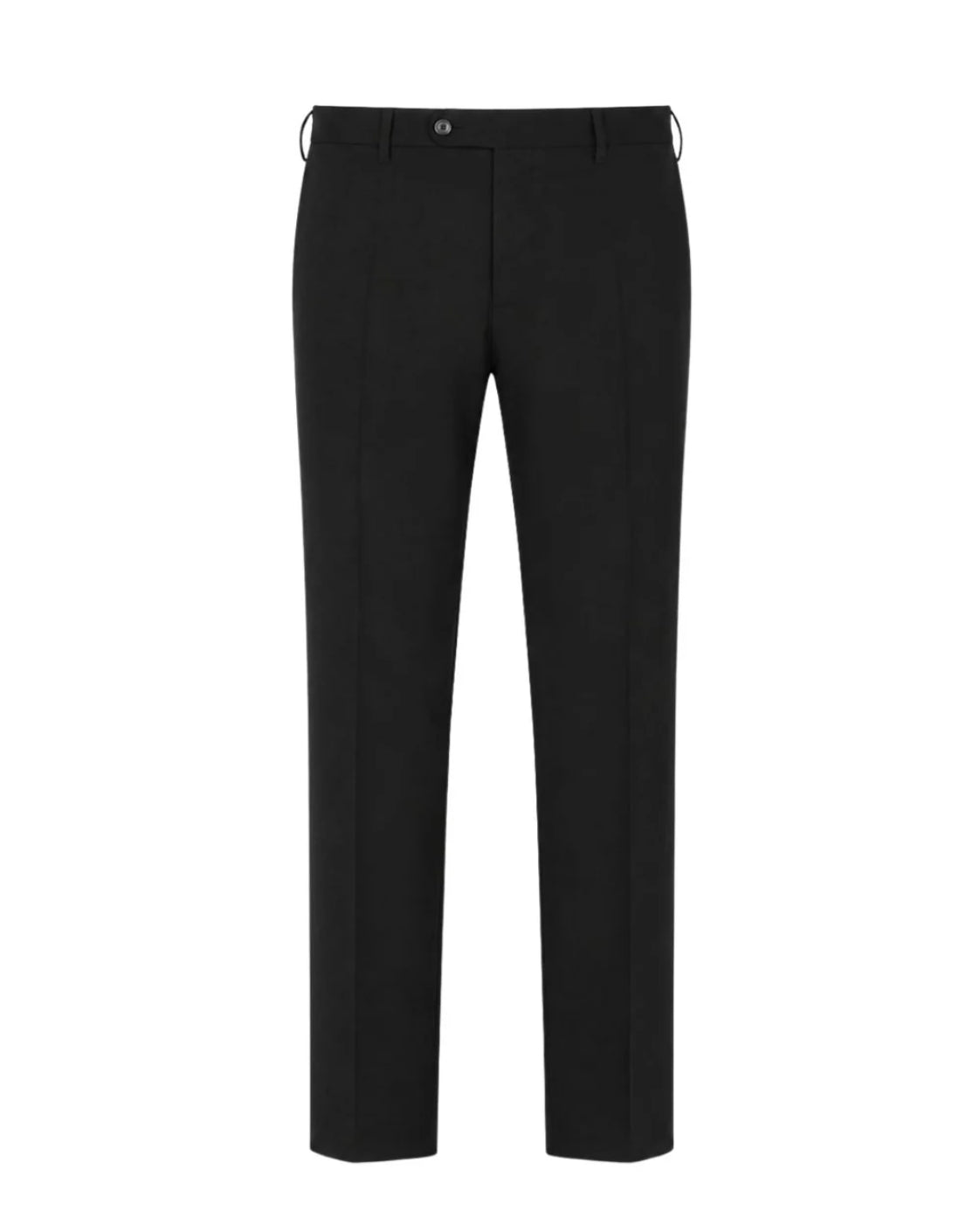 Anthrazitfarbene Wollhose im Slim Fit