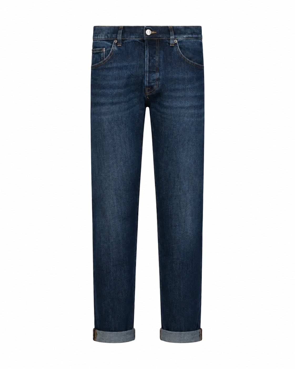Jeans Stretch Denim Slim Fit Button Fly