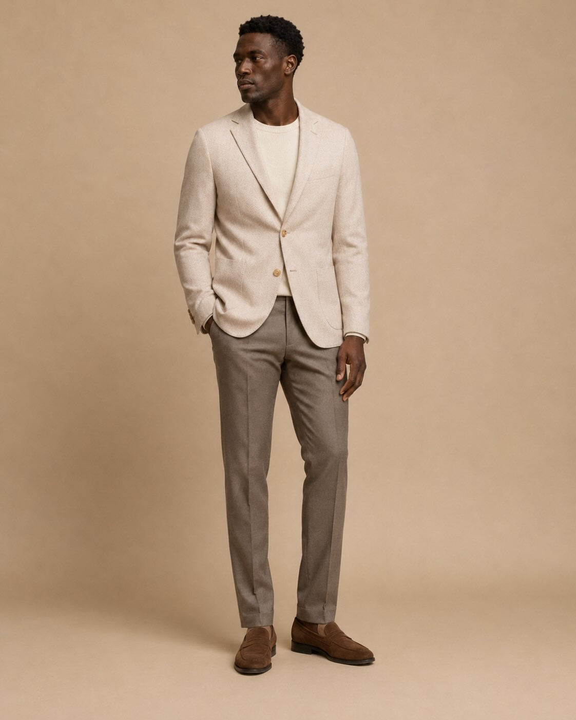 Sommerblazer Leinen Seide Baumwolle Slim Fit
