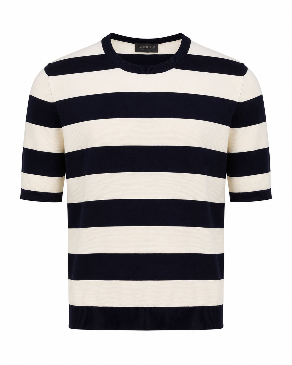 Cotton T-shirt, textured, relaxed fit