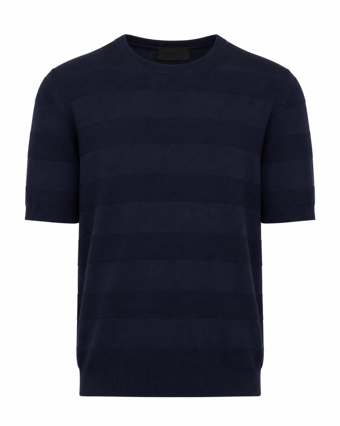 Cotton T-shirt, textured, relaxed fit