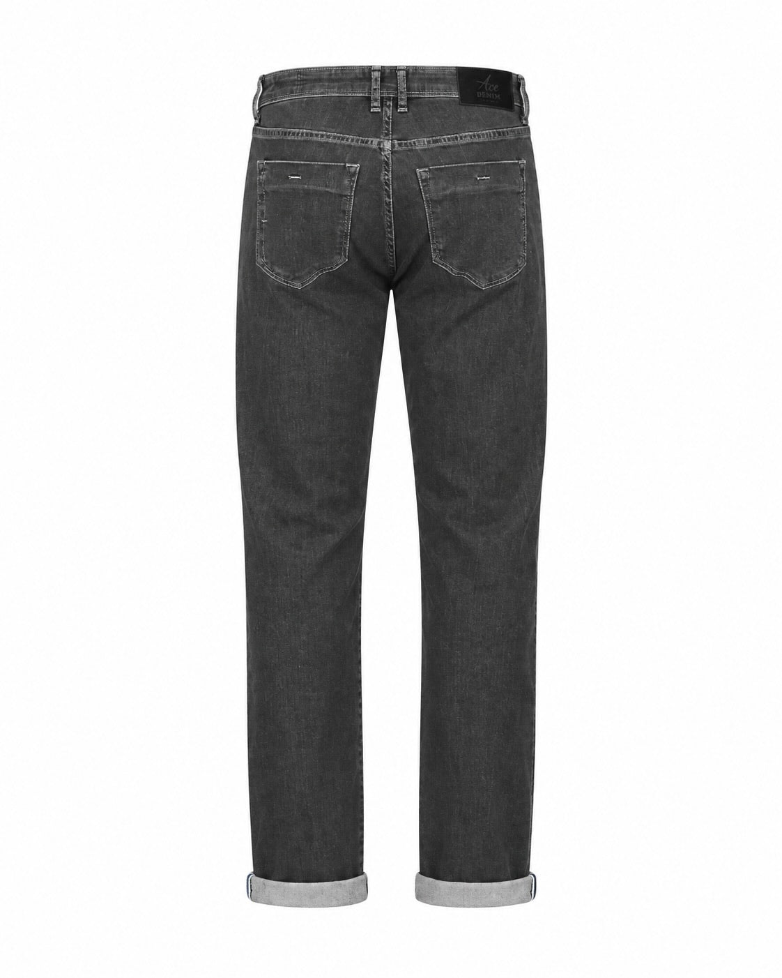 Jeans Regular Fit aus Baumwolle und Lyocell in Anthrazit