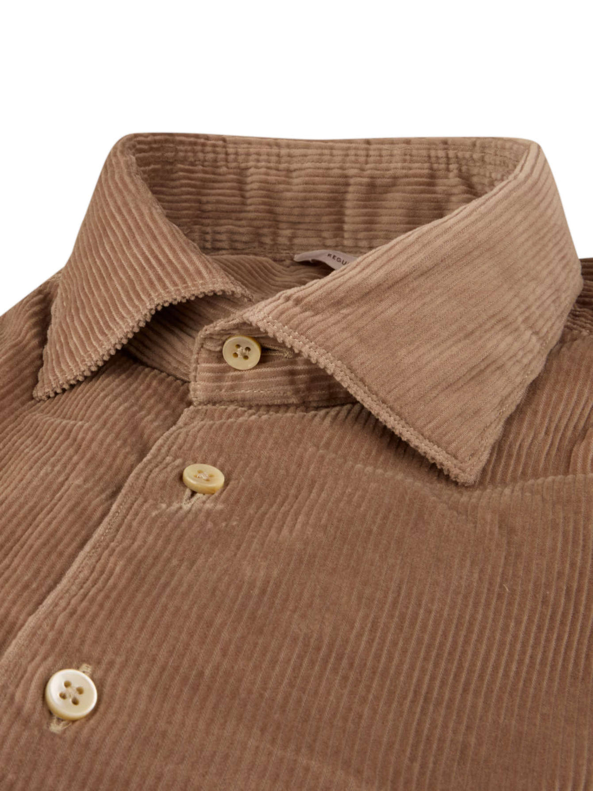 Cordhemd aus Baumwolle in Beige